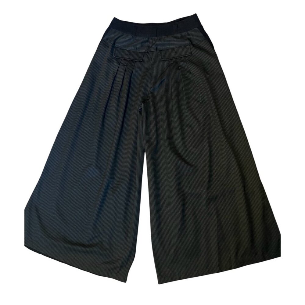 Free People Pants Wide leg Florence Embroidered Striped Boho Floral Size 8 - Picture 5 of 16